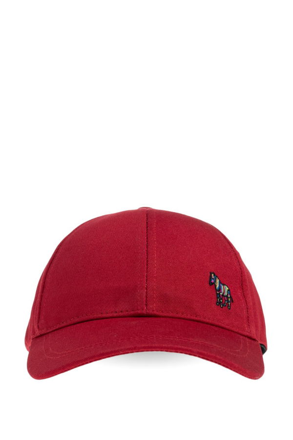 PAUL SMITH Zebra Logo Organic Cotton Cap - Red
