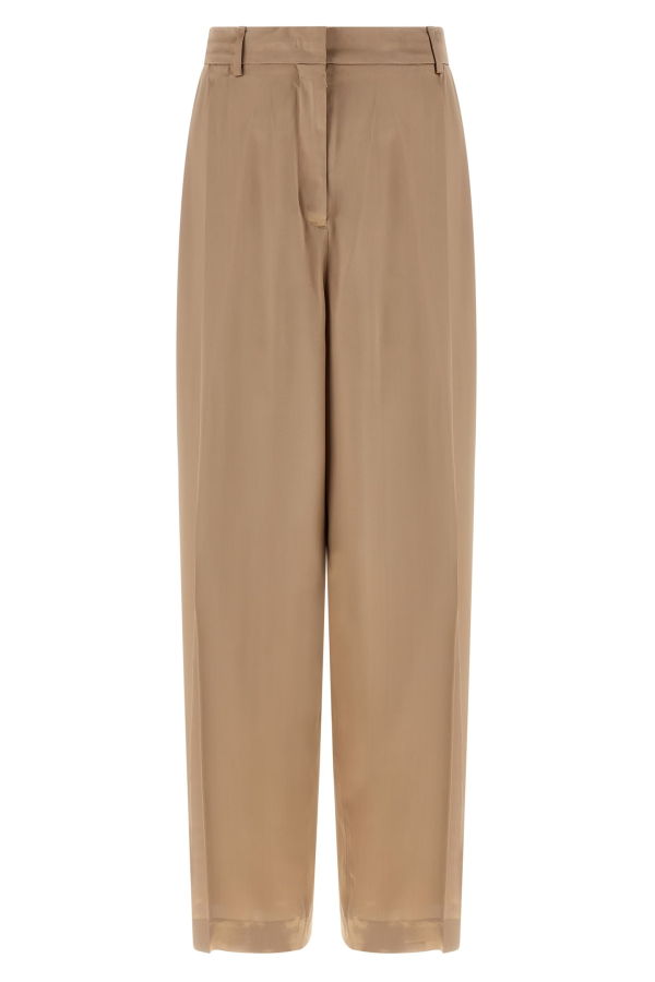 Fabiana Filippi Liquid Satin Pants - Beige