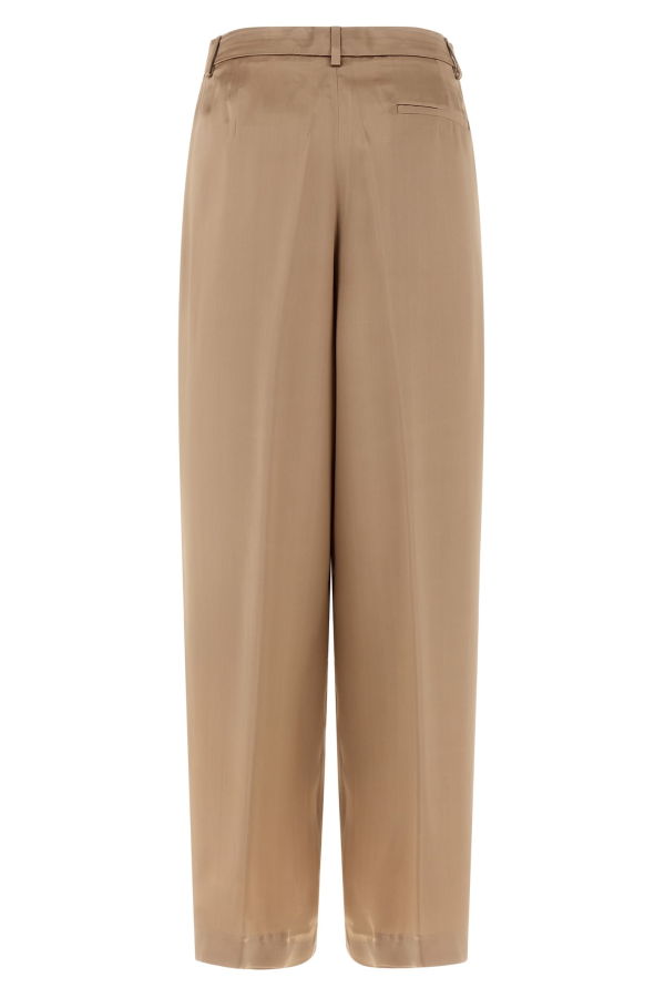 Fabiana Filippi Liquid Satin Pants - Beige