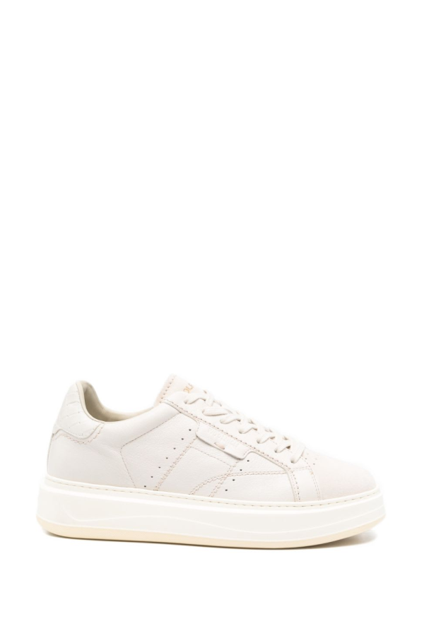 Woolrich Arrow Leather Sneakers - Cream