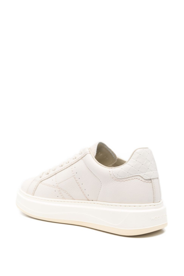 Woolrich Arrow Leather Sneakers - Cream