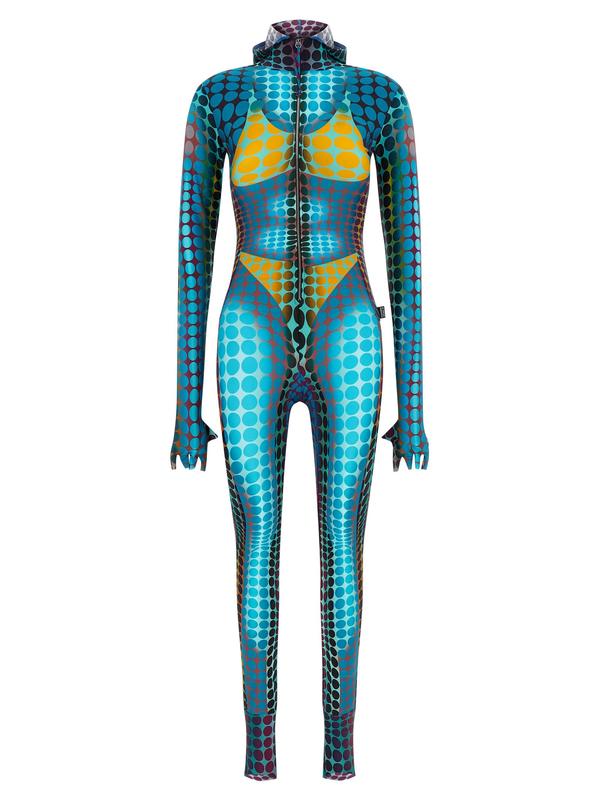 Jean Paul Gaultier Re-Edition The Blue Dots Print Jumpsuit - Multicolor