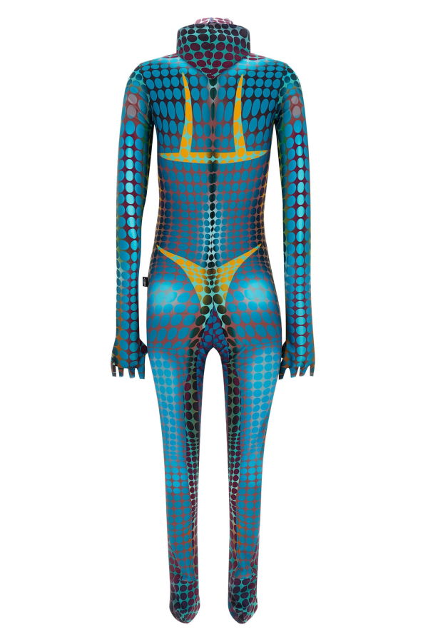 Jean Paul Gaultier Re-Edition The Blue Dots Print Jumpsuit - Multicolor