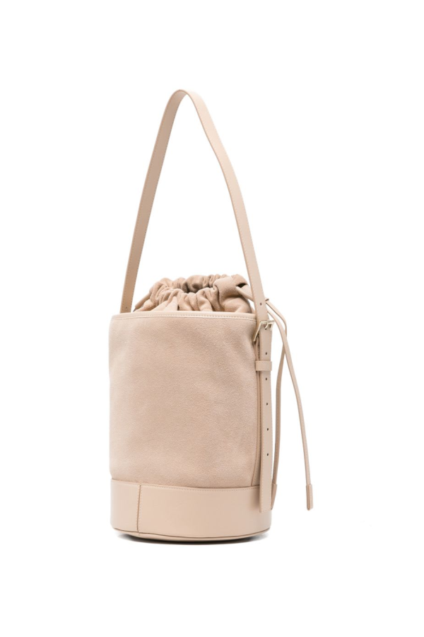 Fabiana Filippi Suede Leather Bucket Bag - Beige