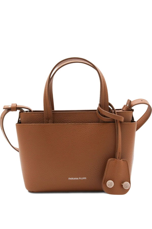 Fabiana Filippi Leather Tote Bag - Leather Brown