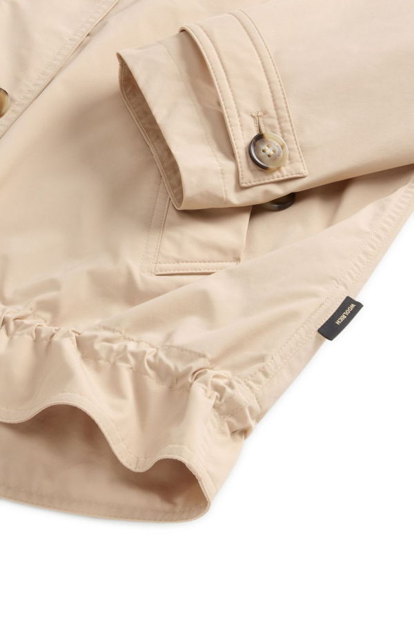 Woolrich Short Parka Coat - Beige