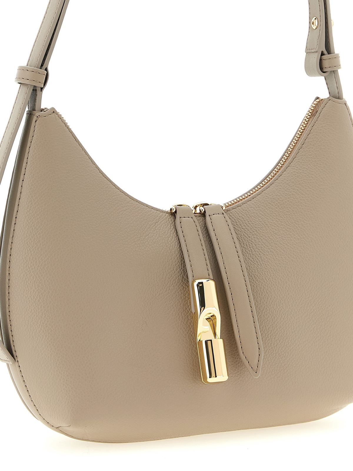 Furla Goccia Small Shoulder Bag - Beige - Image 3 of 4