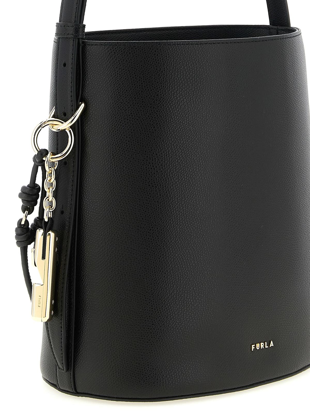 Furla Roxie Small Bucket Bag - Black - Image 3 of 4
