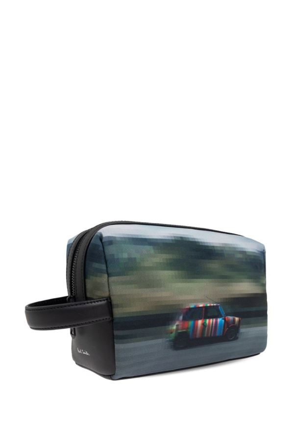 PAUL SMITH Printed Washbag - Beige