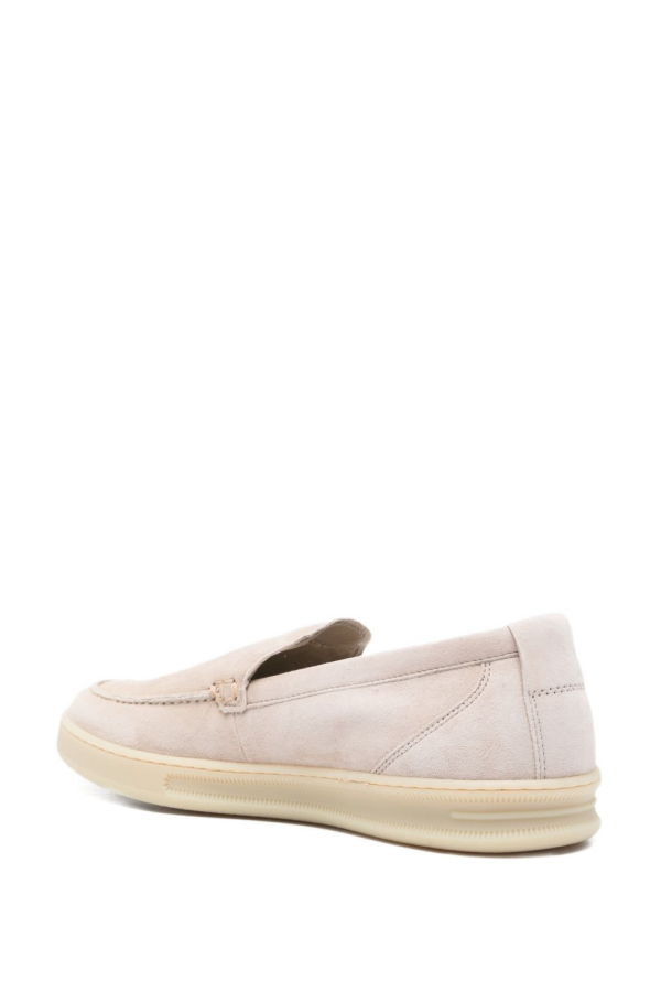 Woolrich Double U Leather Slip-On Sneakers - Beige