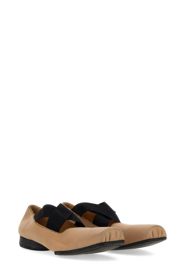Uma Wang Leather Ballerina Flats - Beige