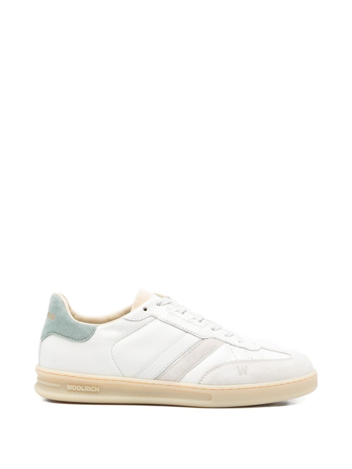 Woolrich Double U Leather Sneakers - Clear Blue - Image 1 of 4