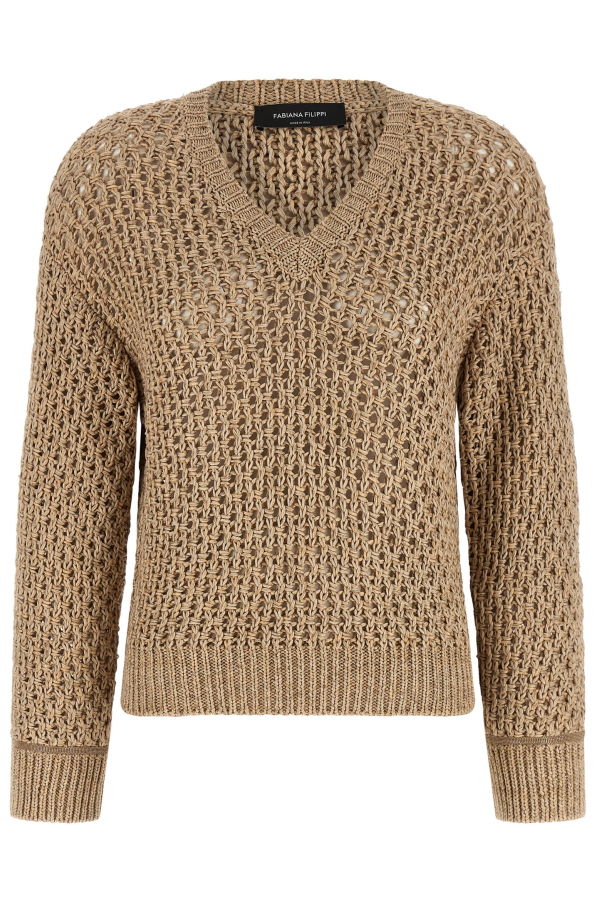 Fabiana Filippi Moulin Yarn Sweater - Brown