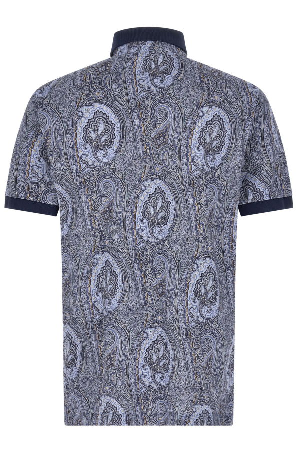 Etro Arnica Paisley Polo Shirt - Blue