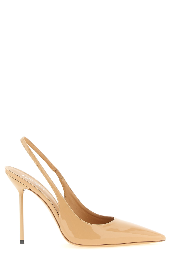 Paris Texas Lidia Slingback Heels - Beige