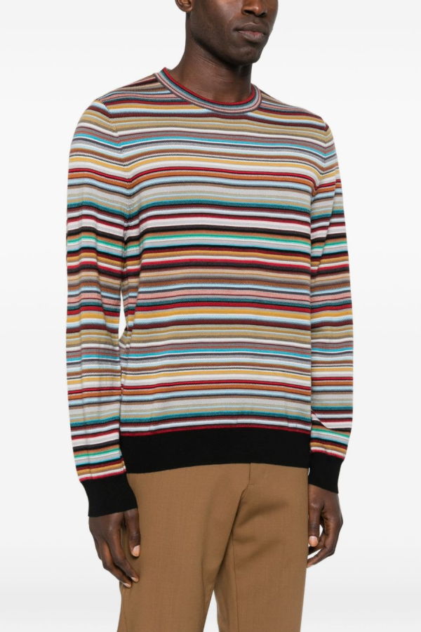 PAUL SMITH Signature Stripe Wool Sweater - MultiColour