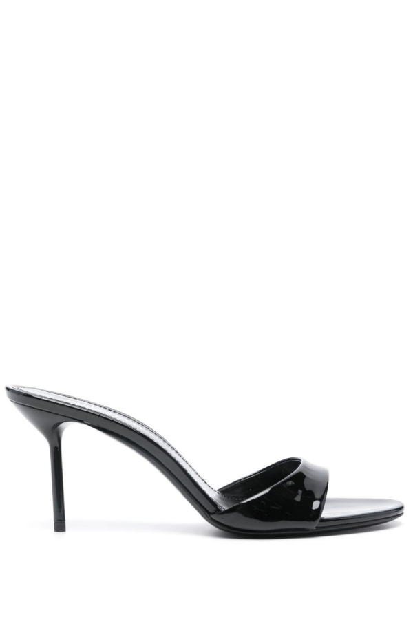 Paris Texas Lidia Patent Leather Sandals - Black