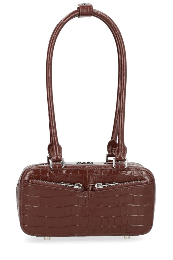 Self-Portrait Bag With Crocodile Effect Shoulder Bag - Brown