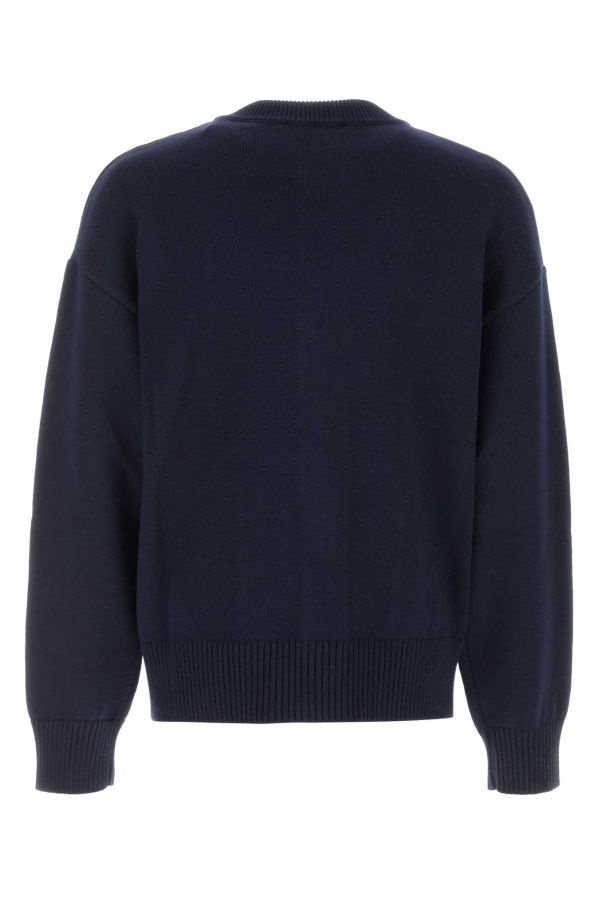 Ami Alexandre Mattiussi Wool Blend Cardigan - Navy Blue