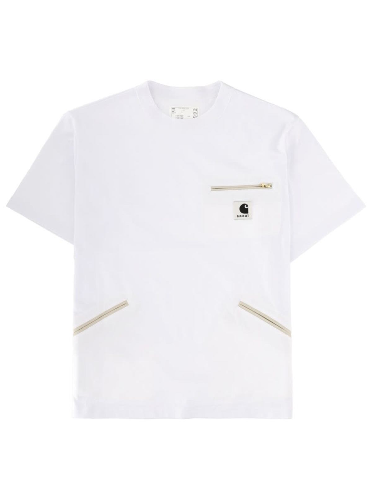 sacai X Carhartt WIP T-Shirt - White - Image 1 of 2