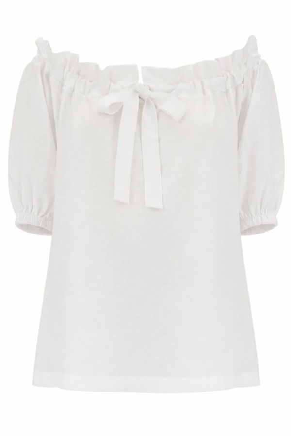 Patou Top Volume Top - White