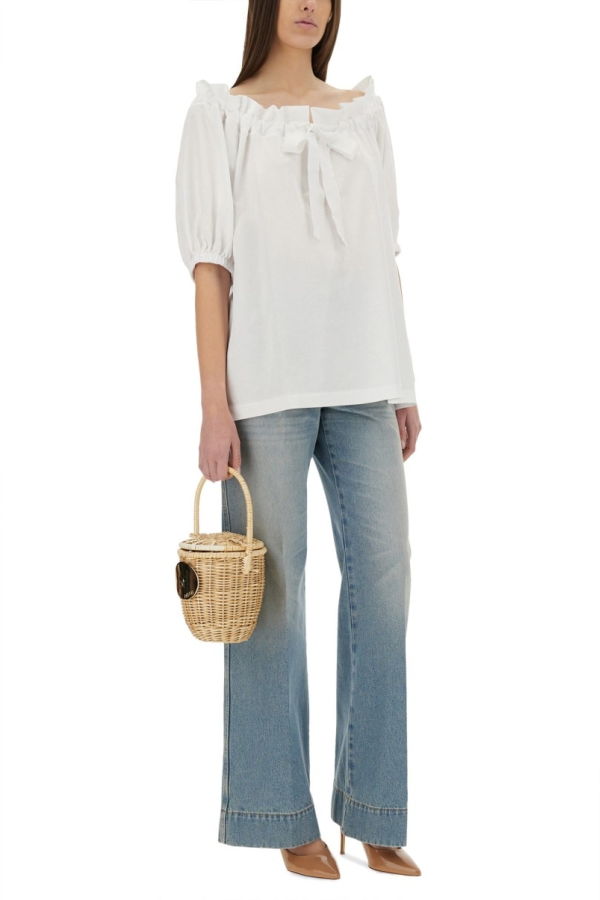 Patou Top Volume Top - White