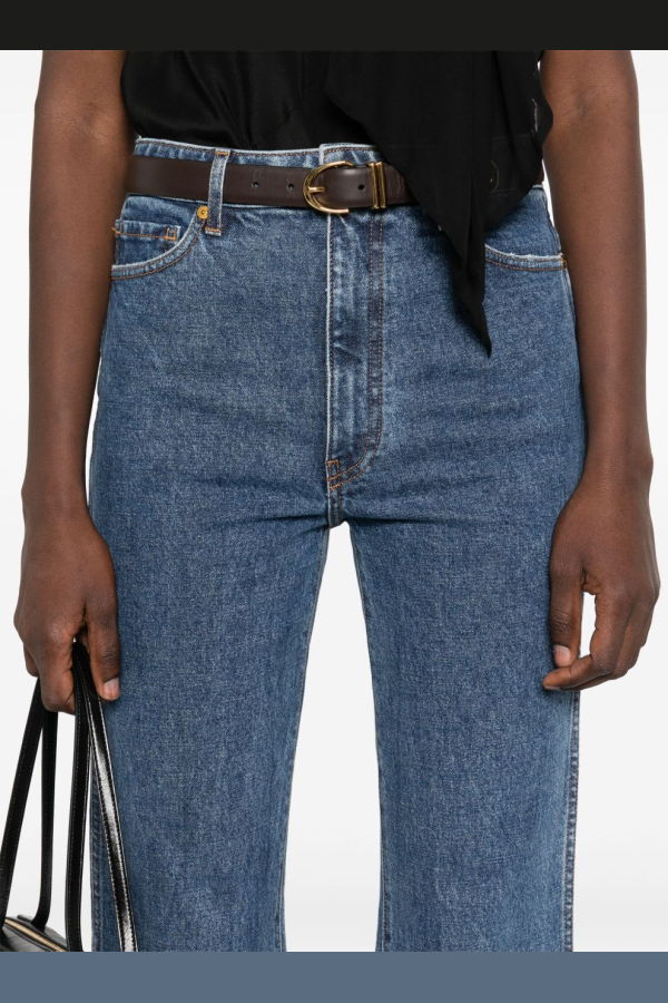 khaite Danielle Denim Cotton Jeans - Blue