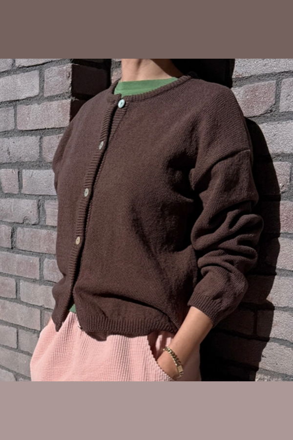 Le Bon Shoppe Leila Cardigan - Brown