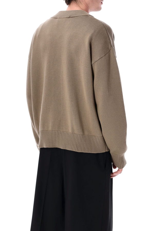 Ami Alexandre Mattiussi Ami de Cœur Cardigan - Beige Taupe