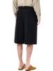 Ami Alexandre Mattiussi Ami Paris Wool Wide Bermuda Shorts - Black - Thumbnail 2
