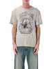 Golden Goose Vintage Print Cotton T-Shirt - Grey Melange - Thumbnail 1