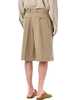 Ami Alexandre Mattiussi Ami Paris Cotton Wide Bermuda Shorts - Beige - Thumbnail 2