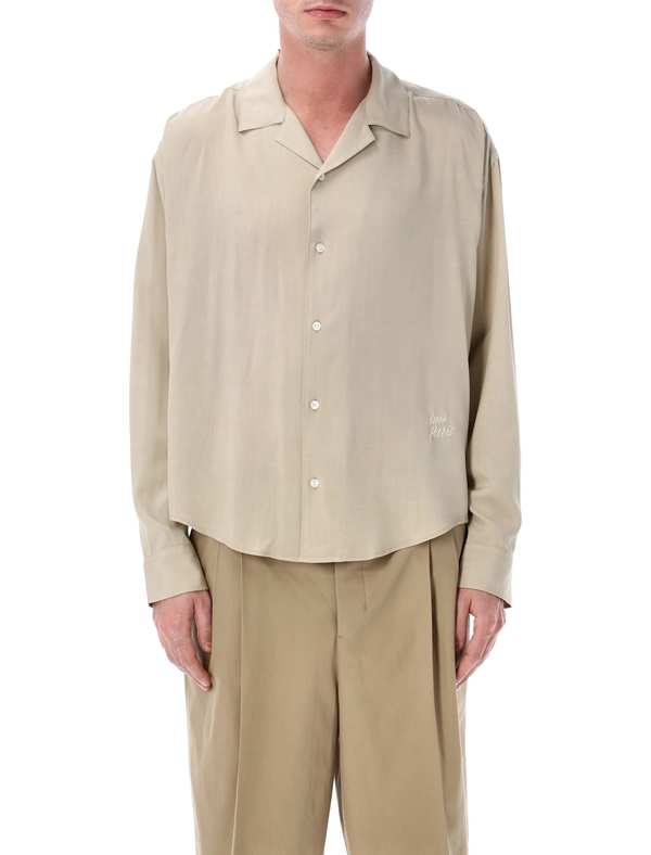 Ami Alexandre Mattiussi Ami Paris Viscose Shirt - Caffe Cream