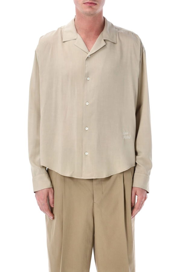 Ami Alexandre Mattiussi Ami Paris Viscose Shirt - Caffe Cream