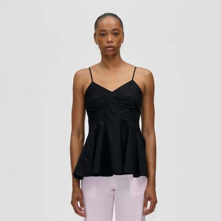 CFCL Pottery Cupro Sleeveless Top - Black | Garmentory