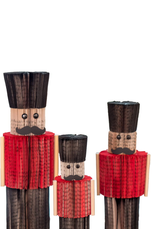 Root To Vine Nutcrackers Christmas Book Decor