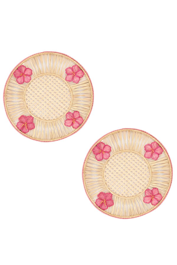 Coro Cora S/2 Hibiscus 3D Placemat Set