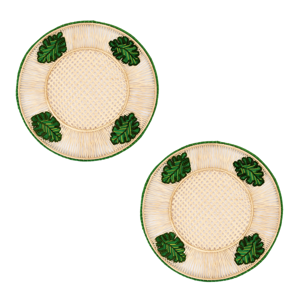 Coro Cora S/2 Leaves 3D Placemats Coro Cora S/2 Leaves 3D Placemats