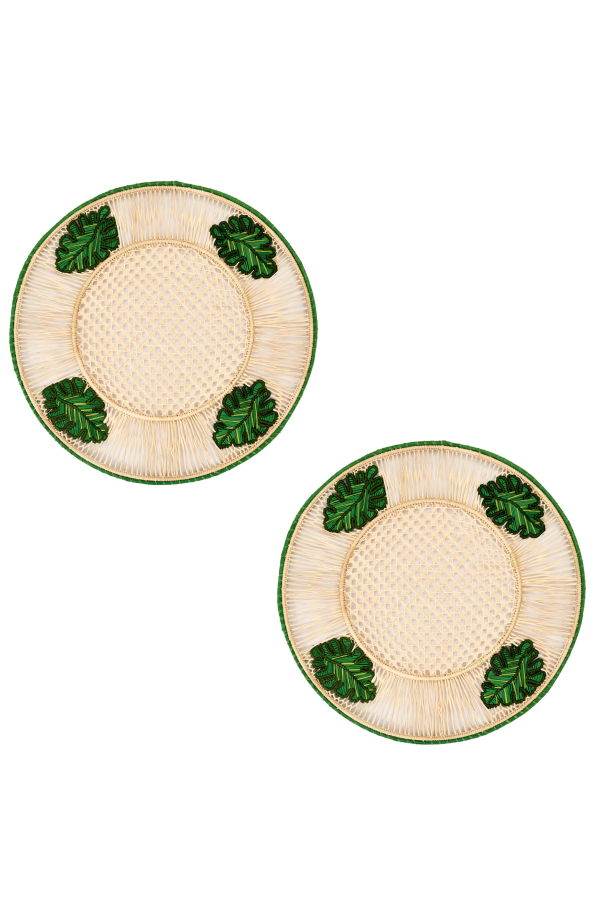 Coro Cora S/2 Leaves 3D Placemats