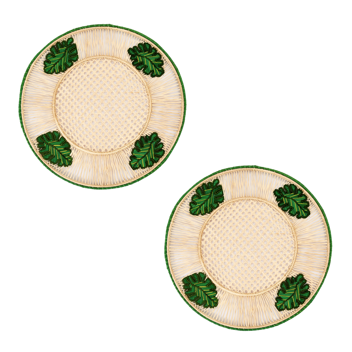 Coro Cora S/2 Leaves 3D Placemats - Image 1 of 3