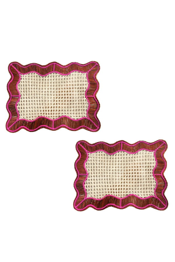 Coro Cora S/2 Wavy Rectangular Placemat