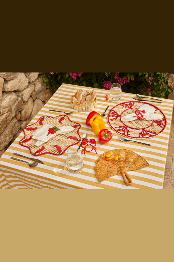 Coro Cora S/4 Red Chili Pepper Napkin Rings