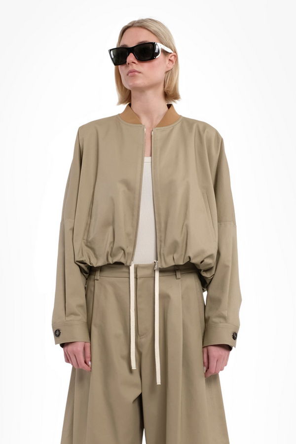 Tela Ferdi Cropped Jacket - Sand