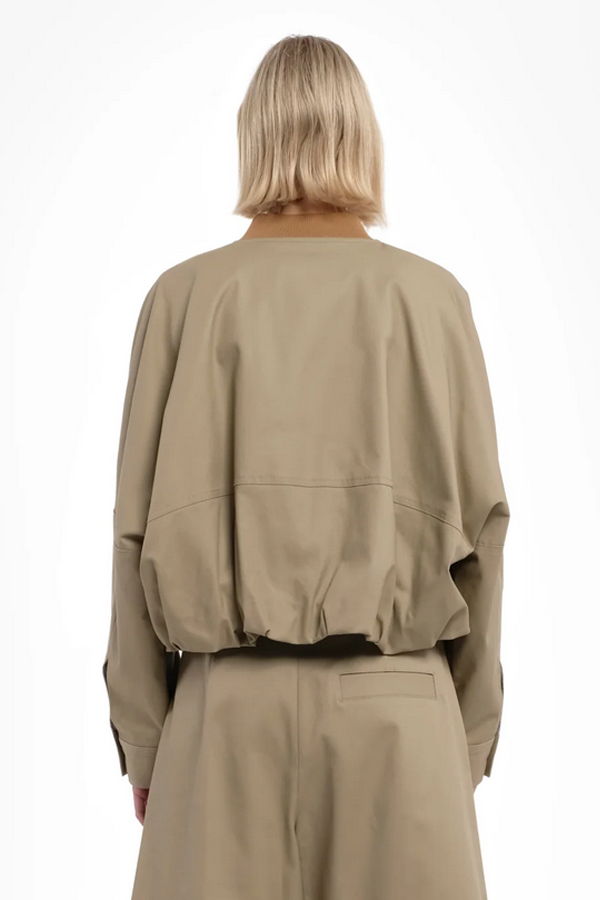 Tela Ferdi Cropped Jacket - Sand