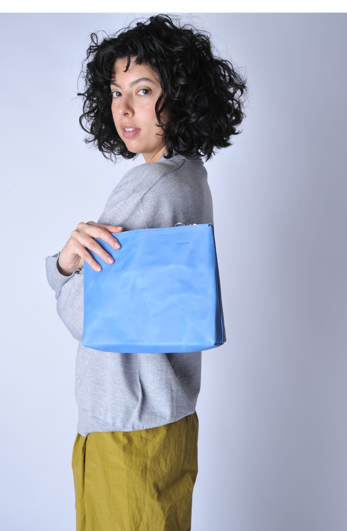 Trakatan Cobalt Medium Pouch Bag - Blue - Image 1 of 3