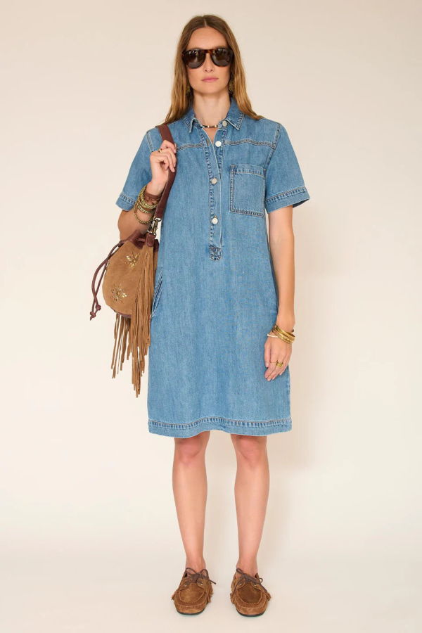 MKT Studios Rosalie Shibuya Dress - Midwest Wash