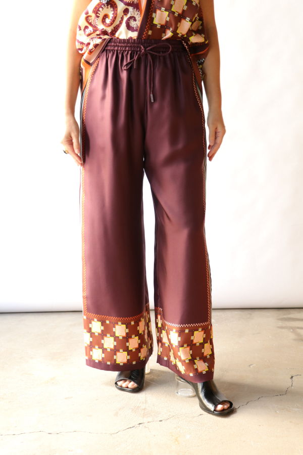 ALÉMAIS Wilson Silk Pant - Multi