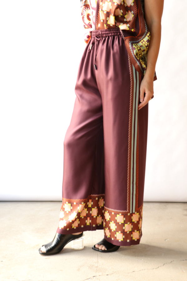 ALÉMAIS Wilson Silk Pant - Multi