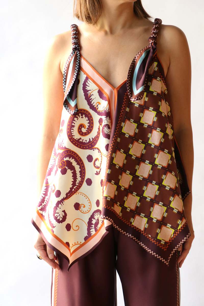 ALMAIS Wilson Silk Top - Multi