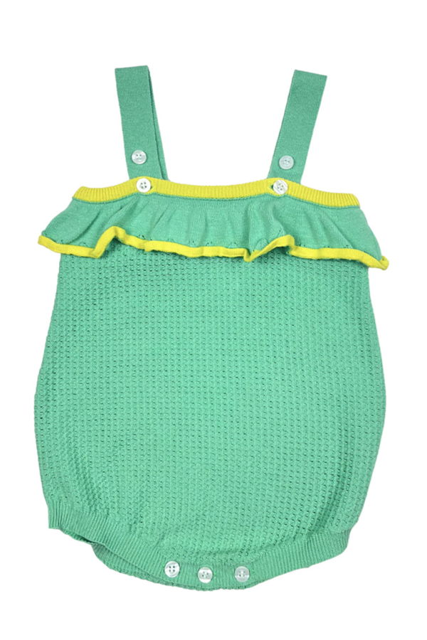 KIDS Tia Cibani Baby Ellie Romper - Green